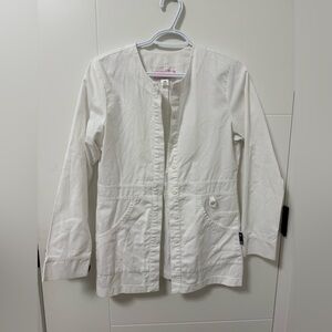Women's white lab coat